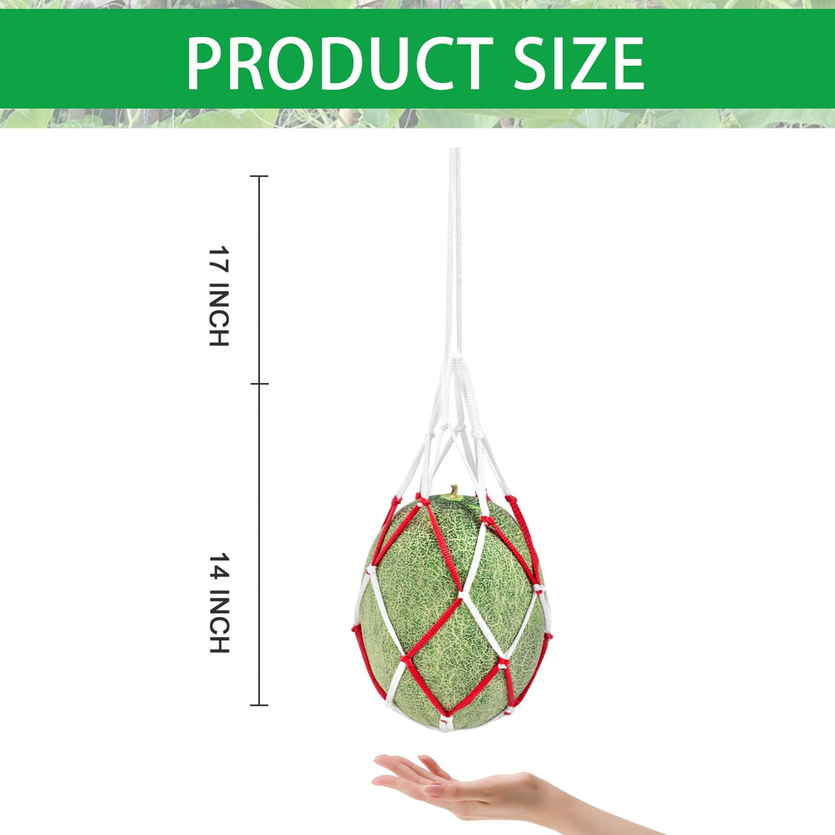 WhistenFla 30Pcs Melon Hammocks Cradles, Heavy Duty Watermelon Nets