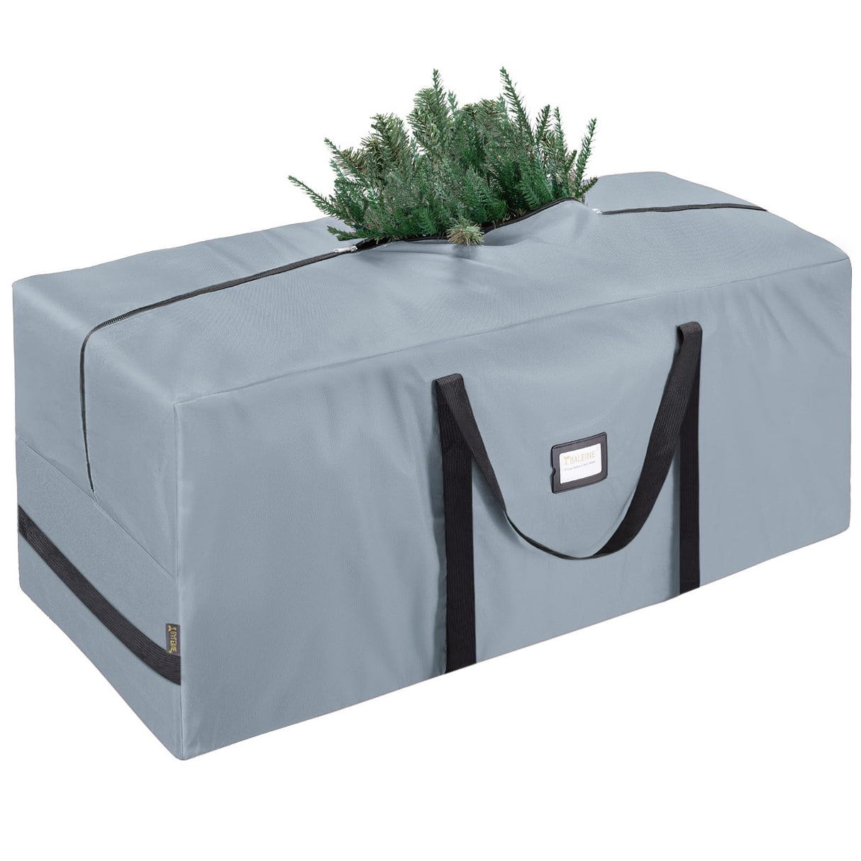 BALEINE 9 ft Christmas Tree Storage Bag, Heavy Duty 900D Oxford Fabric with Reinforced Handles and Dual Zippers Wide Opening, Extra Large Storage Container for Trees and Decorations (Grey)