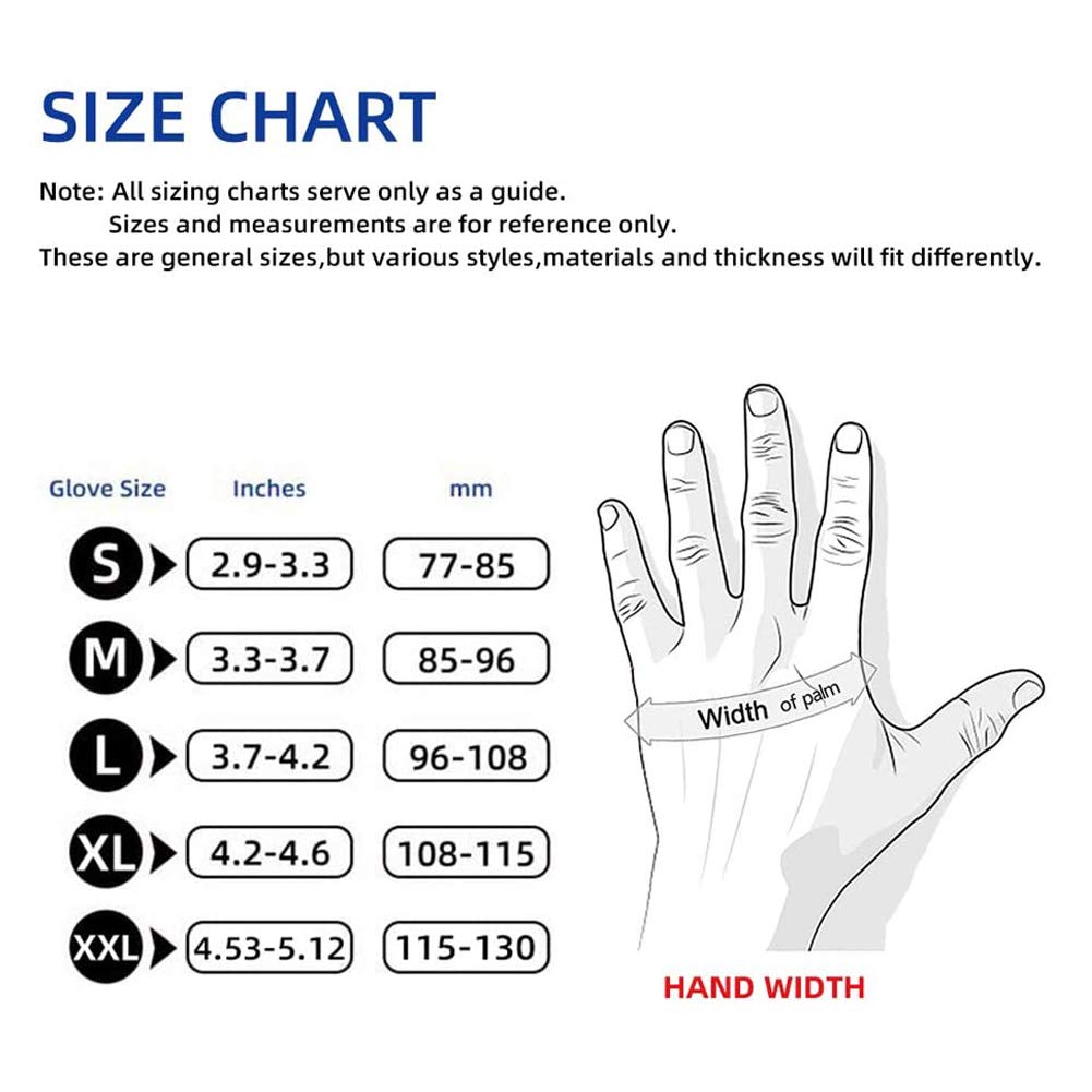 Wostar Disposable Gloves Large Powder & Latex Free 4mil 100 Pcs Exam Disposable Nitrile Non-Sterile Gloves