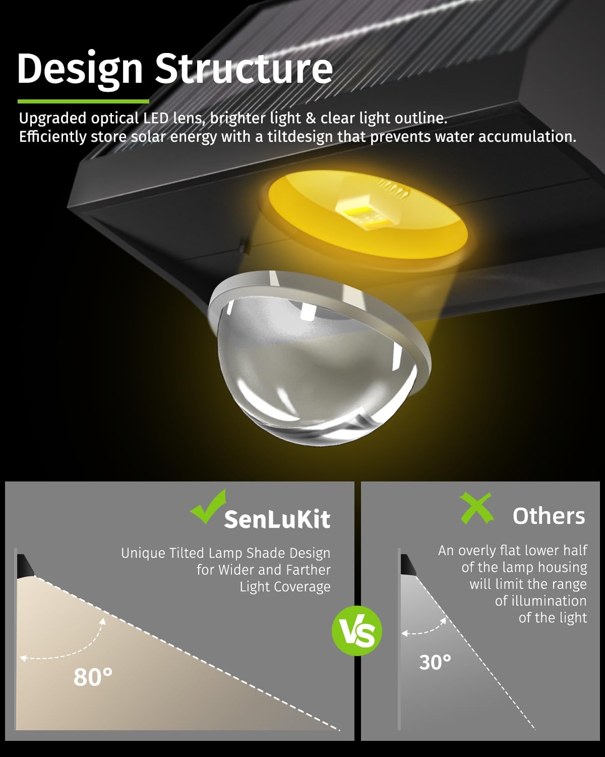 Solar Fence Lights Outdoor Waterproof High Brightness LED Spot Lens Deck Lights 7 Mode Warm & Cool White RGB Solar Powered Wall Light Decor for Christmas Outside Patio Step Backyard Rail - 12 Pack