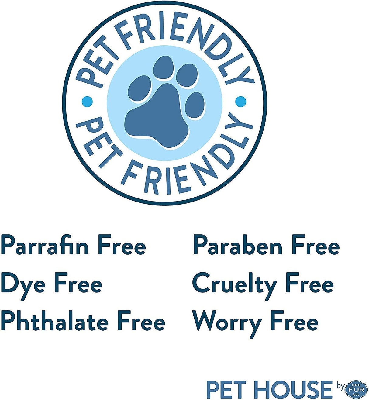 One Fur All Pet House Christmas Candles, Long Lasting, Clean Burning, Soy Wax Scented Candles for Pet Odor, Evergreen Forest