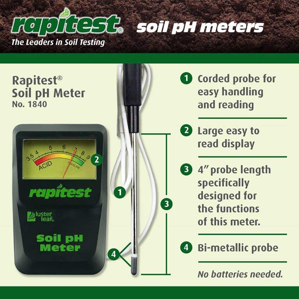 Luster Leaf 1840 Rapitest Soil pH Meter