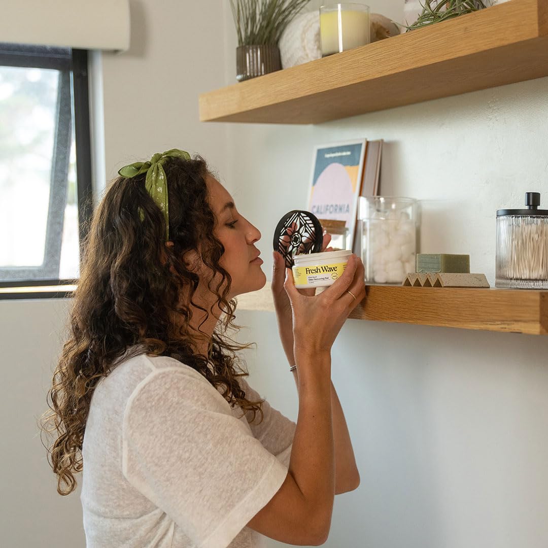 Fresh Wave Lemon Odor Removing Gel, 7 oz., Pack of 3 - Safer Odor Absorbers for Home, Natural Plant-Based Odor Eliminator, Every 7 oz. lasts 15-30 Days, For Cooking, Trash & Pets