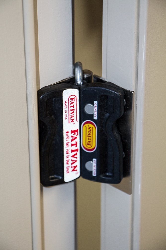 The Original Fat Ivan Fold Up Doorstop Wedge with Magnet Black (Pack of 2)