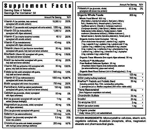 Youngevity Beyond Tangy Tangerine 2.0 Multi-Vitamin & Mineral Complex - Made with Natural & Whole Foods | 160,000 ORAC | 120 Tablets - 3-Pack