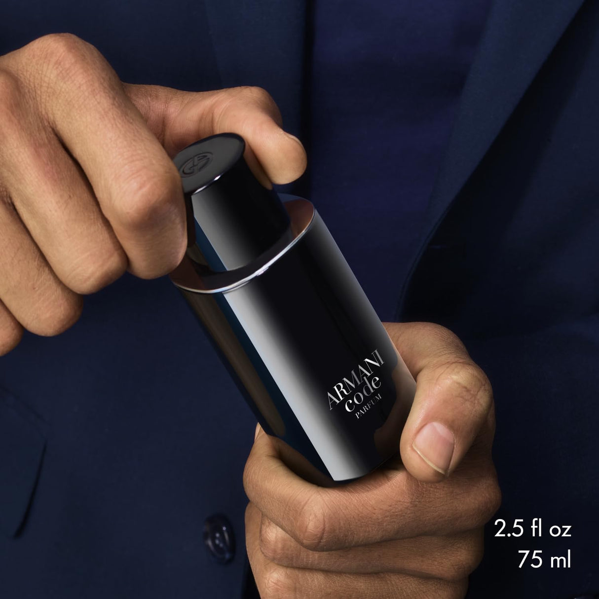 Armani Beauty – Code – Parfum – Cologne for Men – Fresh & Aromatic Men’s Fragrance – Bergamot, Clary Sage, Tonka Bean Notes - 4.2 Fl Oz