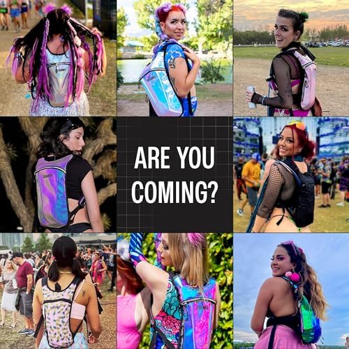 Sojourner Rave Hydration Pack - Hydration Backpack - Hydropack with 2L Bladder - Water Backpack for Festivals, Hiking, Running, Biking and More