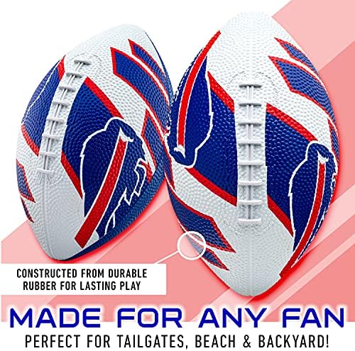 Franklin Sports NFL Team Footballs - Rubber Youth Mini Footballs for All NFL Teams - Kids Junior 8.5" Football - Official NFL Licensed Footballs