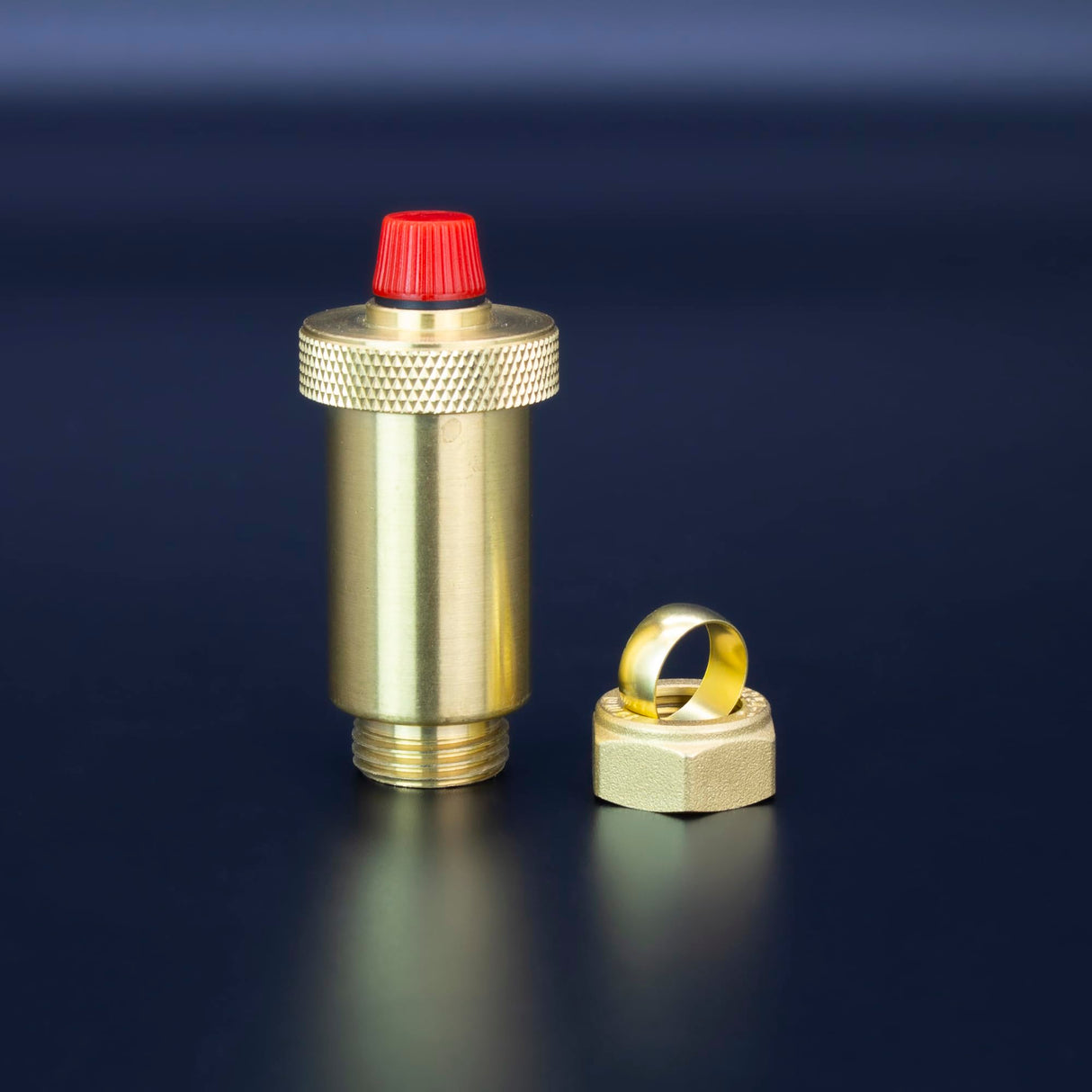 Kudos-Trading - 15mm Automatic Air Vent Valve Easy Install Reliable Air Purging Anti Leak Design Ideal for Home Central Heating Systems & Radiators Durable Brass Construction Energy Saving