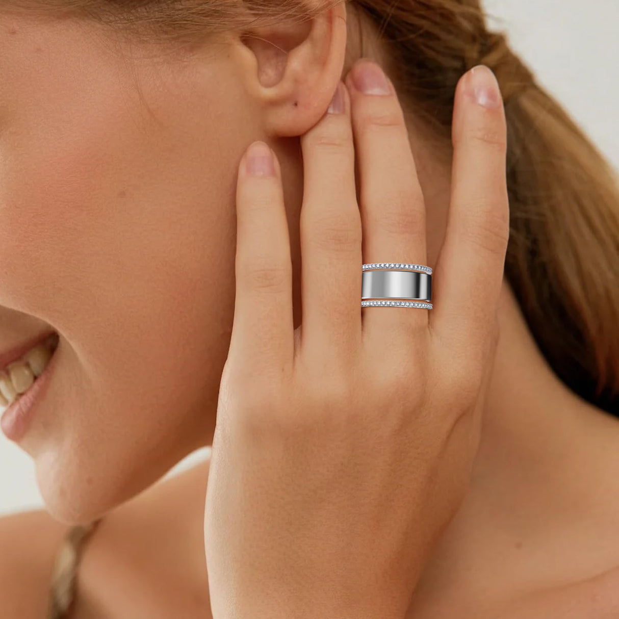 ZOOROO 2-Pack Stackable Bands for Oura Ring 5/Oura Ring 4/Oura Ring 3 Stack