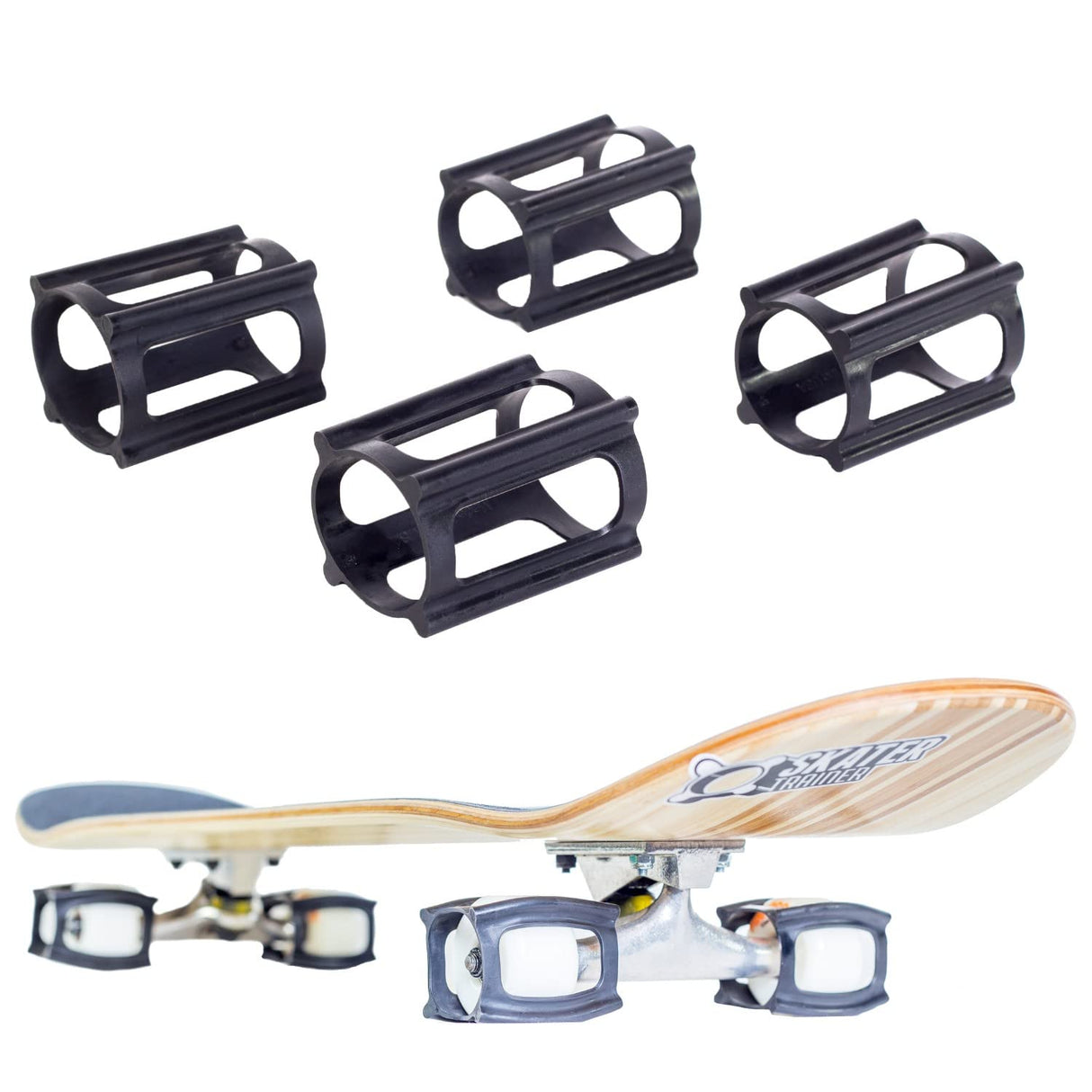 Skater Trainers get Skateboard Tricks - Coolest Stocking Stuffers for Teens Boys Gift Ideas Ages 14 and up 12-14-16 11 10 2024 Gamer Cool Wheels Tech Deck Tool Ramp Boy Teenage (4 Blk)
