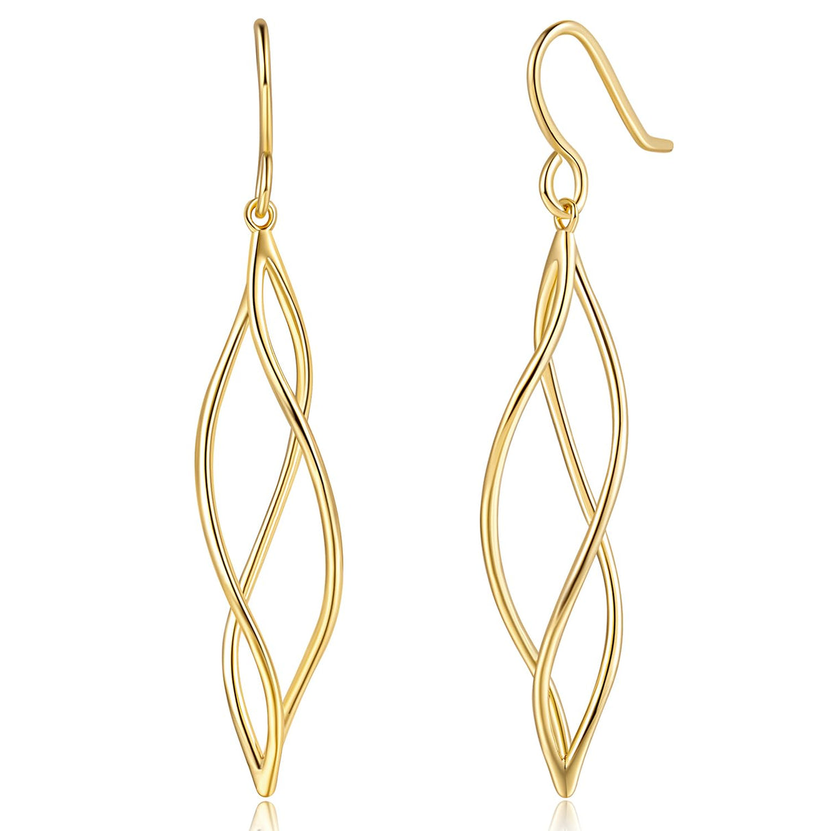 Gold Dangle Earrings 14K Gold Earrings for Women