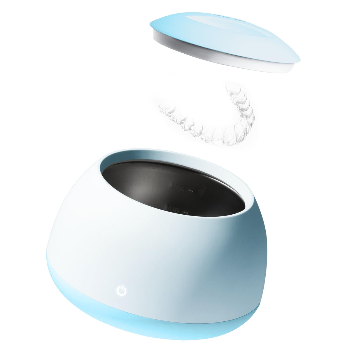 Zima Dental Pod | Sky Blue | Ultrasonic Retainer Cleaner Machine | Aligner, Nightguard, Mouth Guard, Denture Cleaner | Oral Dental Care FSA HSA Approved
