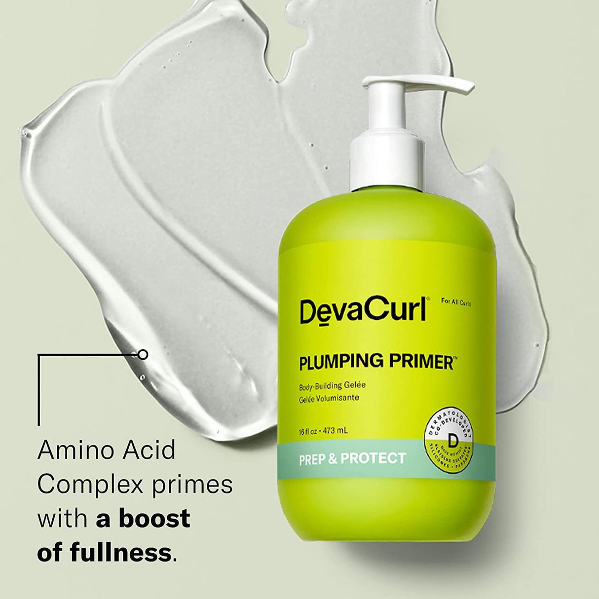 DevaCurl Plumping Primer Body-Building Gelée, Cozy Getaway, 16 fl. oz.