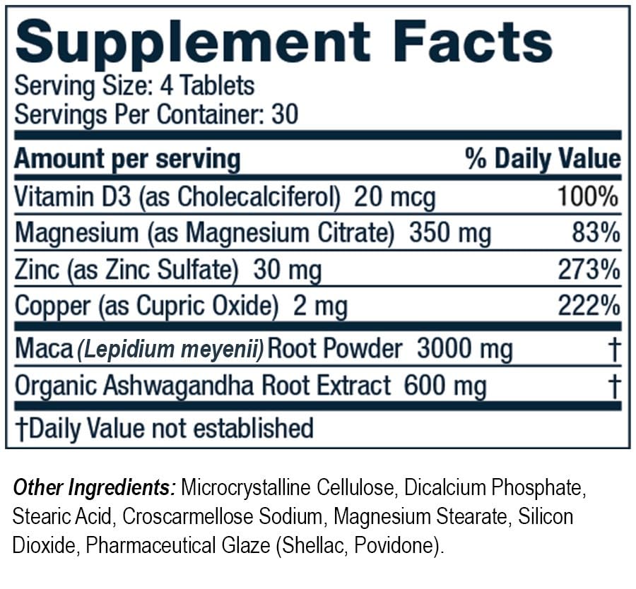 3 Pack ROMAN Testosterone Support | Daily Nutritional Supplement with Ashwagandha & Magnesium | (120 Tablets)