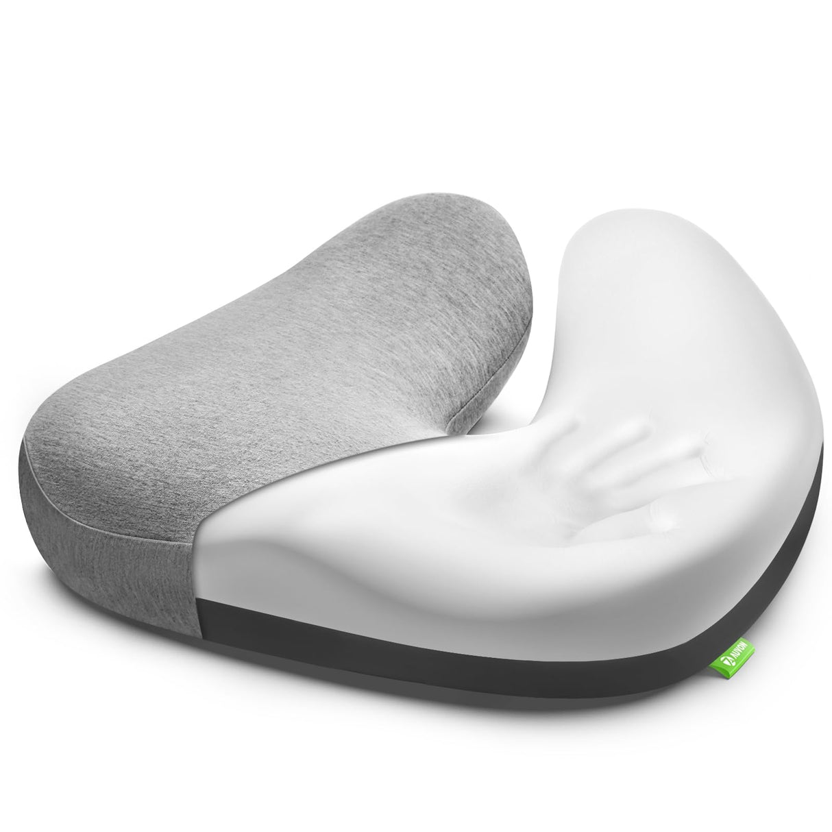 AUVON Seat Cushion for Tailbone Pain Relief with Dual-density Memory Foam for Ideal Support and Softness, Ergonomic Office Chair Cushion for Long Sitting, FSA HSA Eligible, Butt Pillow for Desk Chairs