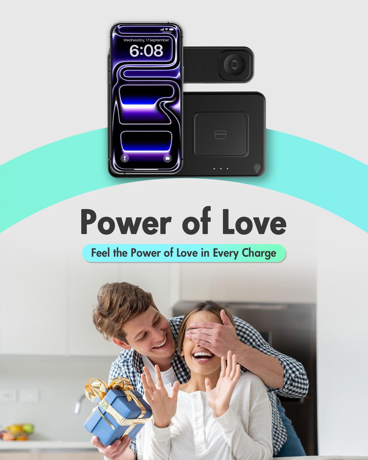 GETPALS Wireless Charger iPhone Charging Station for Apple Multiple Devices