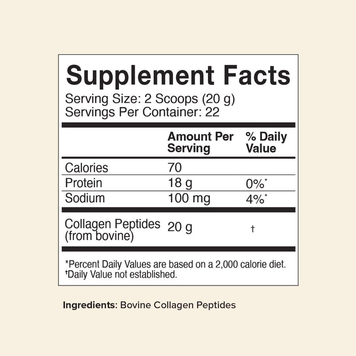 Great Lakes Wellness Collagen Peptides Powder Supplement for Skin Hair Nail Joints - Unflavored - Quick Dissolve Hydrolyzed, Non-GMO, Keto, Paleo, Gluten-Free, No Preservatives - 16 oz Canister