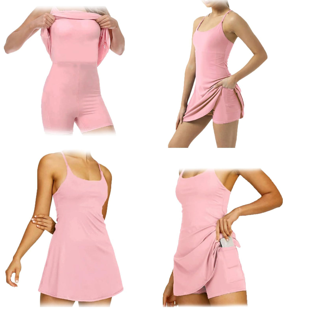 Generic Peelero Dress, Plush Backless Active Dress, Sports Dress for Women Full, Peelero Active Dress (Black,L), Large