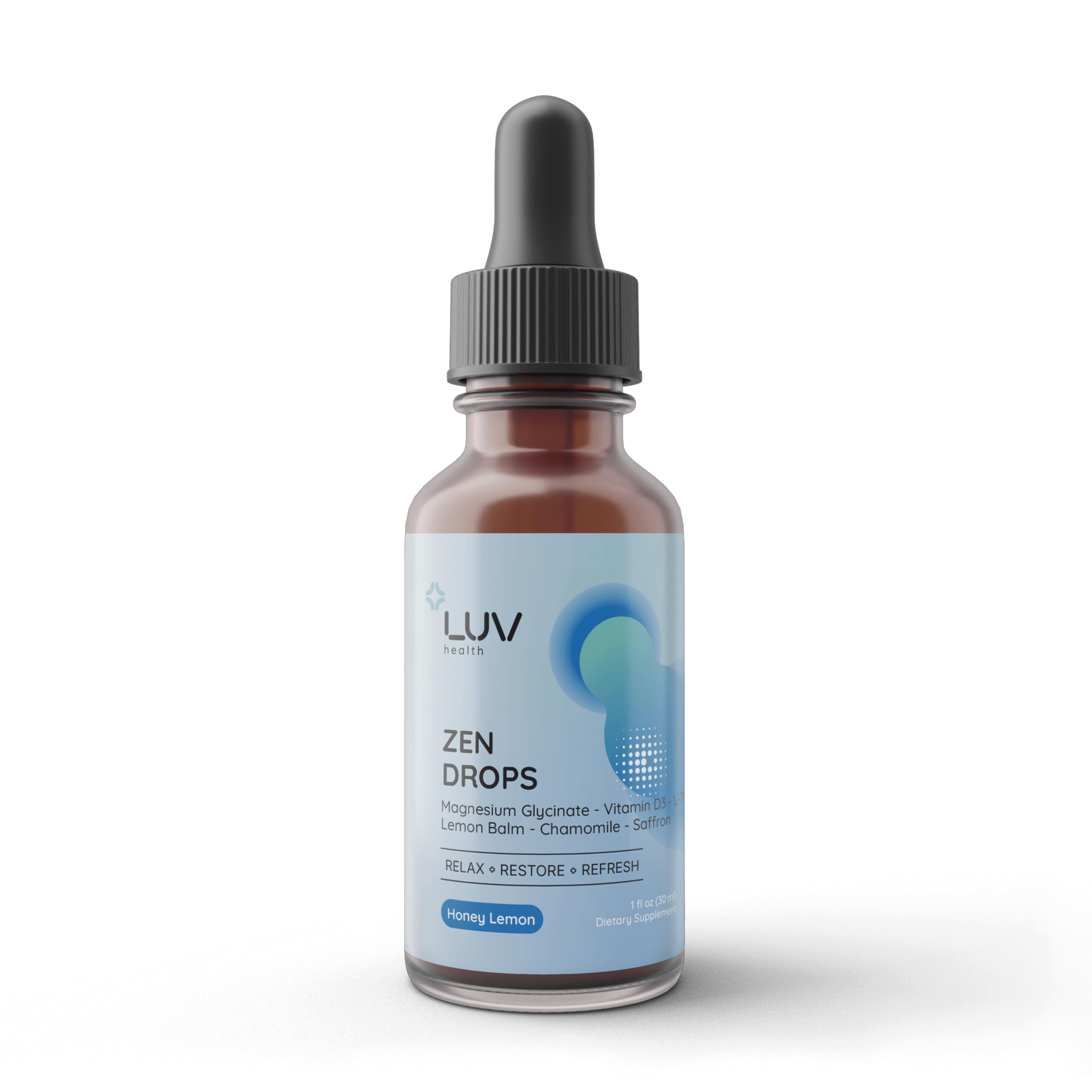 LUV Zen Drops – Botanical Liquid Blend with Magnesium Glycinate