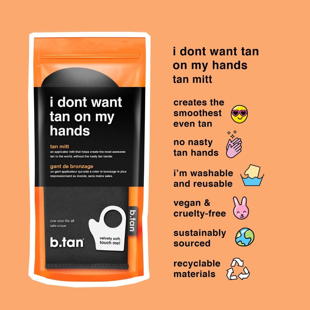 b.tan Spray Tan Kit | At Home Spray Tanning Kit, Includes Spray Tan Machine, Tanning Applicator Mitt, 8 Fl Oz Solution Mist