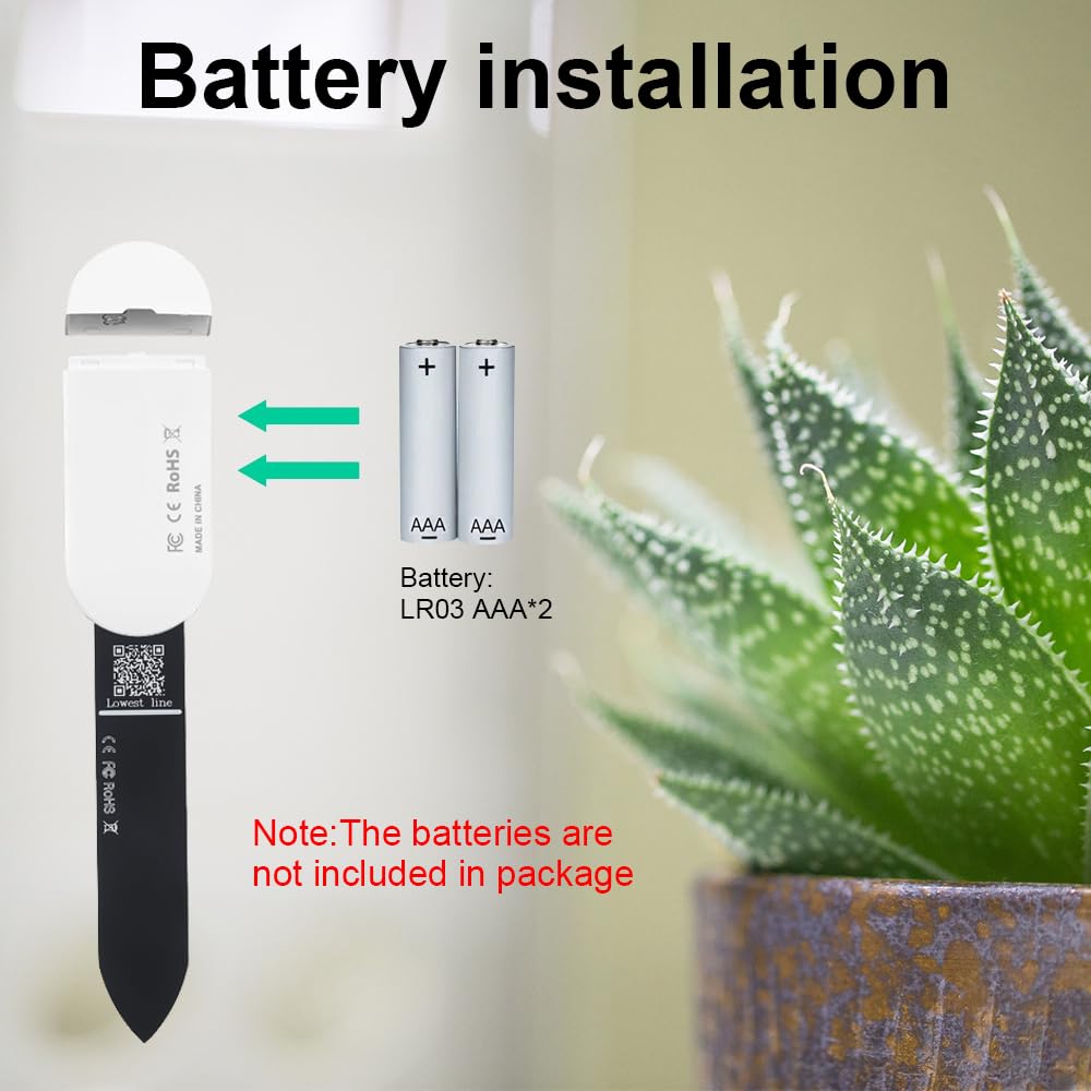 Haozee Intelligent Soil Moisture Sensor, 3 Pack, Zigbee Hub Required