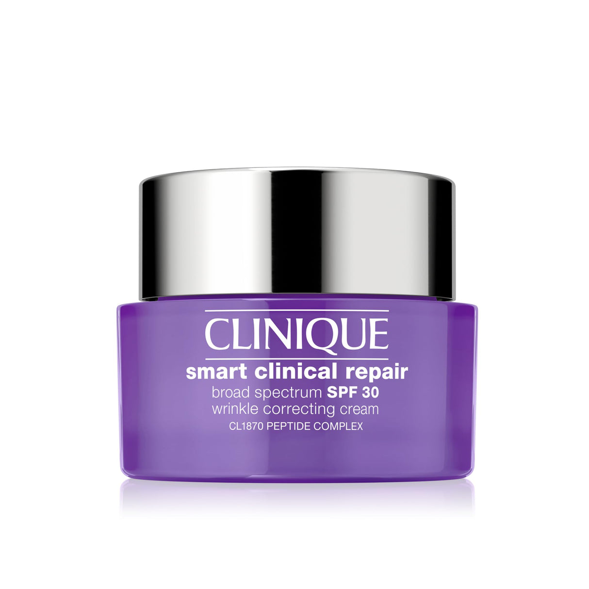 Clinique Smart Clinical Repair Broad Spectrum SPF 30 Wrinkle Correcting Cream with Peptides, Hyaluronic Acid + Glycerin | Protecting + Repairing, 1.7 Fl Oz