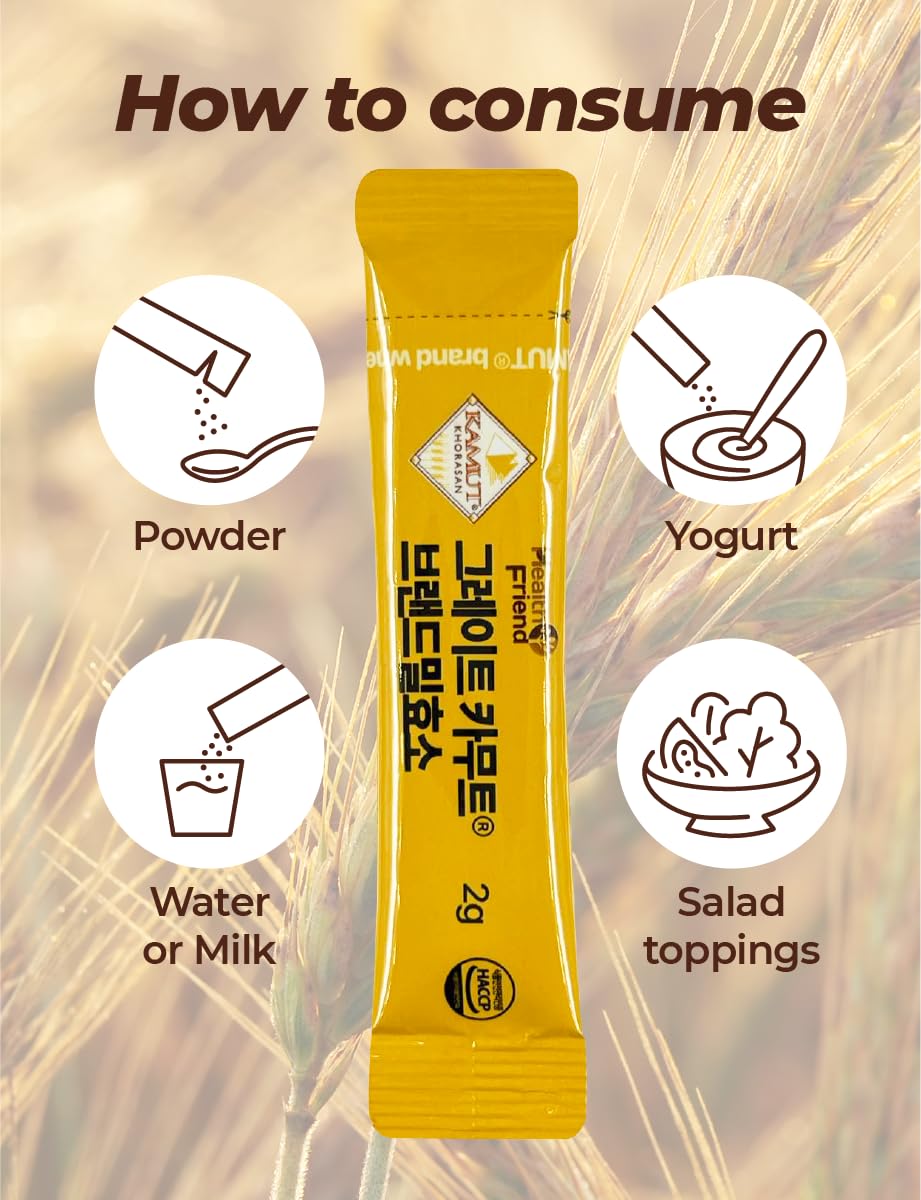 Health Friend Great KAMUT Brand Wheat Grain Enzyme Powder 2g * 30 Sticks