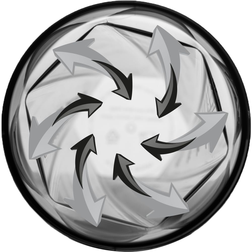 HELIMIX 1.5 Vortex Blender Shaker Bottle Holds Upto 20oz | No Blending Ball or Whisk | USA Made | Portable Pre Workout Whey Protein Drink Shaker Cup | Mixes Cocktails Smoothies Shakes | Top Rack Safe