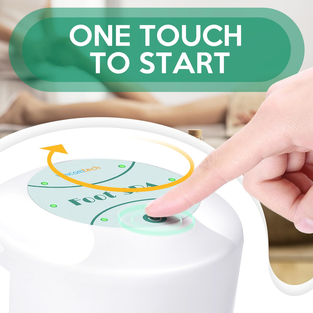 Veicomtech Ionic Foot Bath Detox Machine, Ion Cleanse for Home Use, Salon, Beauty SPA Club (2 Arrays, 100 Liners) Green