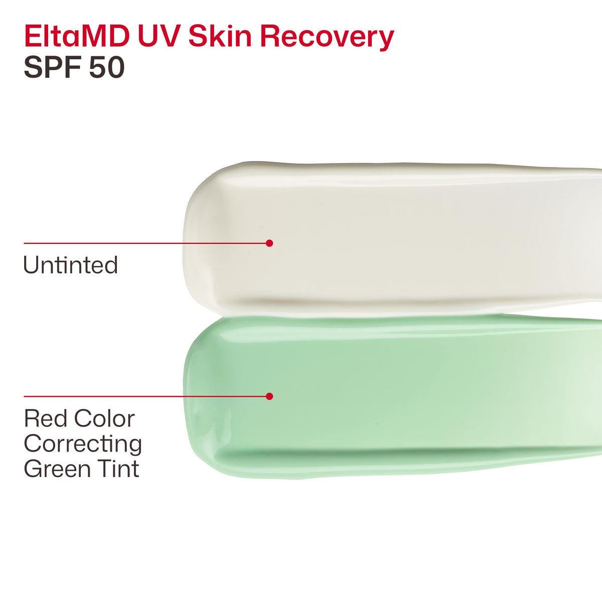 EltaMD UV Skin Recovery Green Tinted 100% Mineral Sunscreen, SPF 50, 1.7 oz