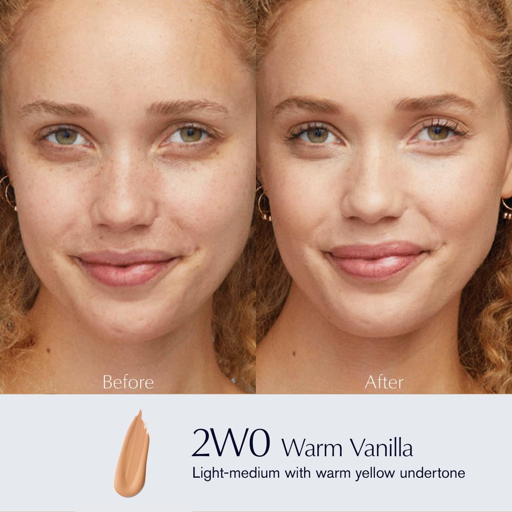 Estée Lauder Double Wear Stay-in-Place 24-Hour Long-Wear Matte Foundation Makeup, 1 Fl Oz, 2W0 Warm Vanilla