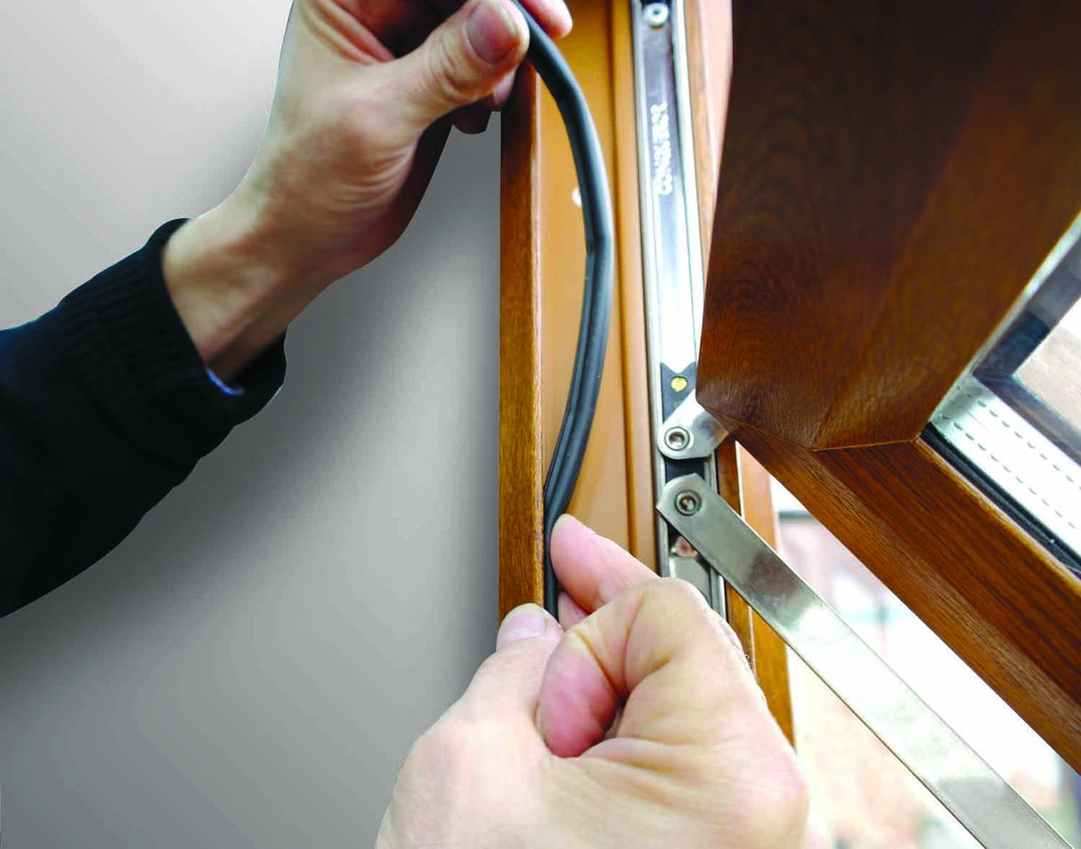 Stormguard Replacement Rubber UPVC Window Door Gasket Seal Draught proofing excluder (12 Meters, White)