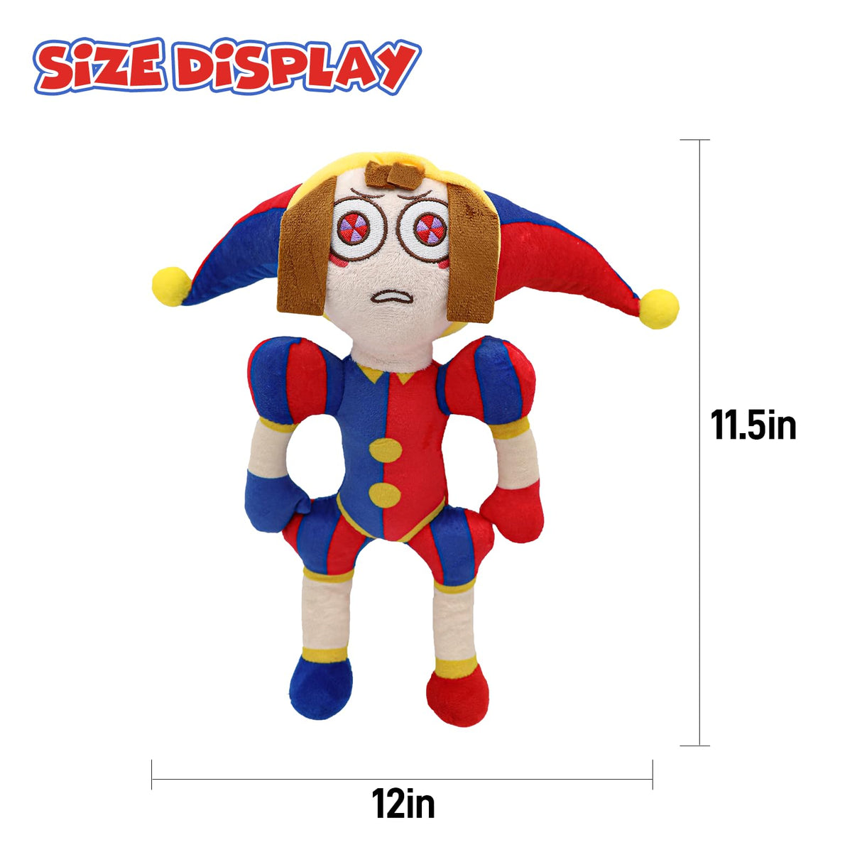 SAJISP The Amazing Digital Circus Plush,4pcs Pomni Plushies Toy Gift, Cute Stuffed Figure Doll for Kids and Adults, Birthday Halloween Christmas Choice for Boys Girls