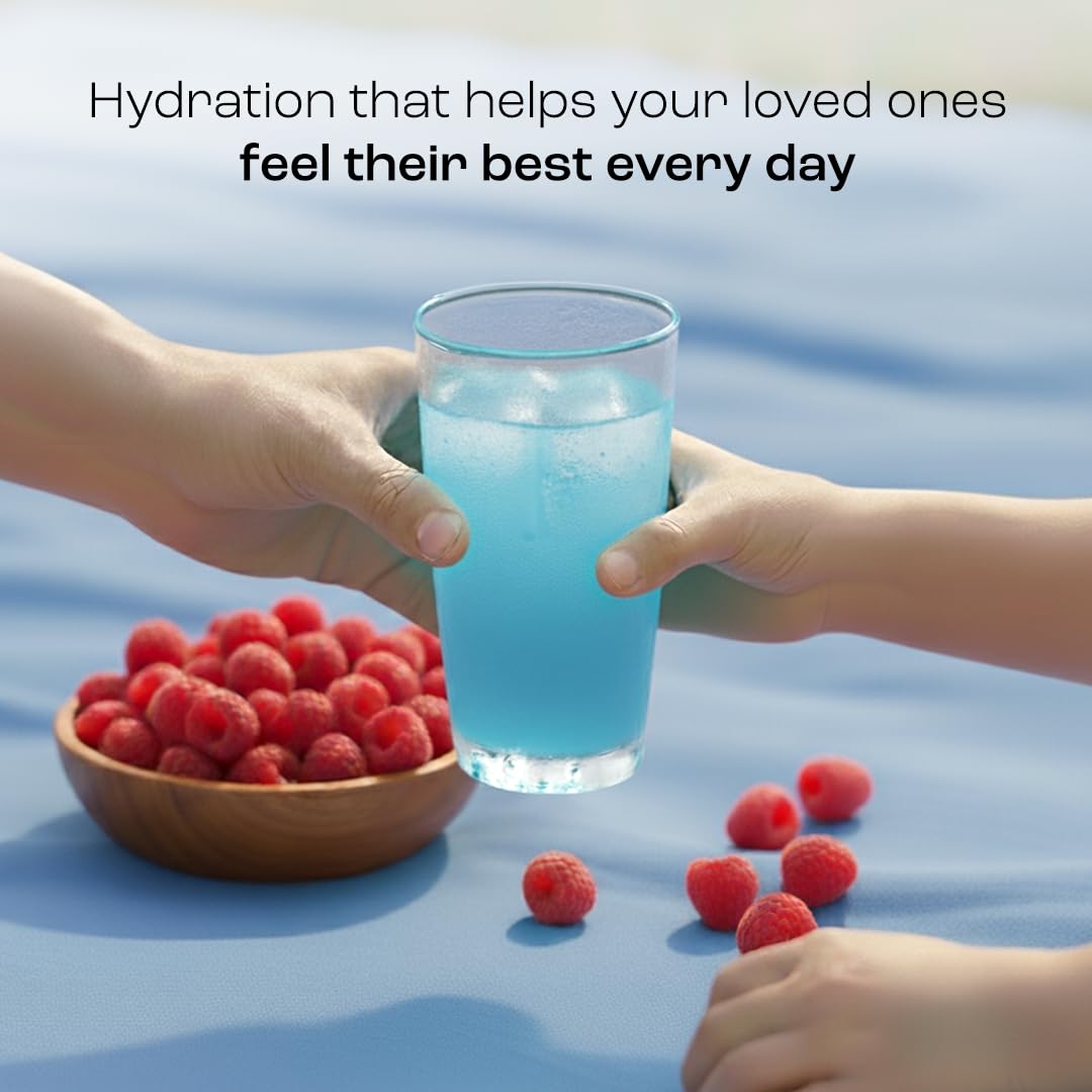 KEY NUTRIENTS Multivitamin Electrolytes Powder No Sugar - Sweet Blue Raspberry Electrolyte Powder - Endurance & Energy Supplement - Hydration Powder - No Calories - 90 Servings - Made in USA