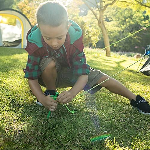 8 Pack Tent Stakes Heavy Duty 12 inch Steel Tent Pegs for Camping Unbreakable and Inflexible