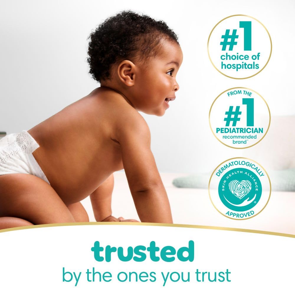 Pampers Baby Wipes, Sensitive, Water Based Wipe, Clinically Proven, Hypoallergenic, and Unscented for Babies, 1008 Wipes Total (12 Flip-Top Packs)