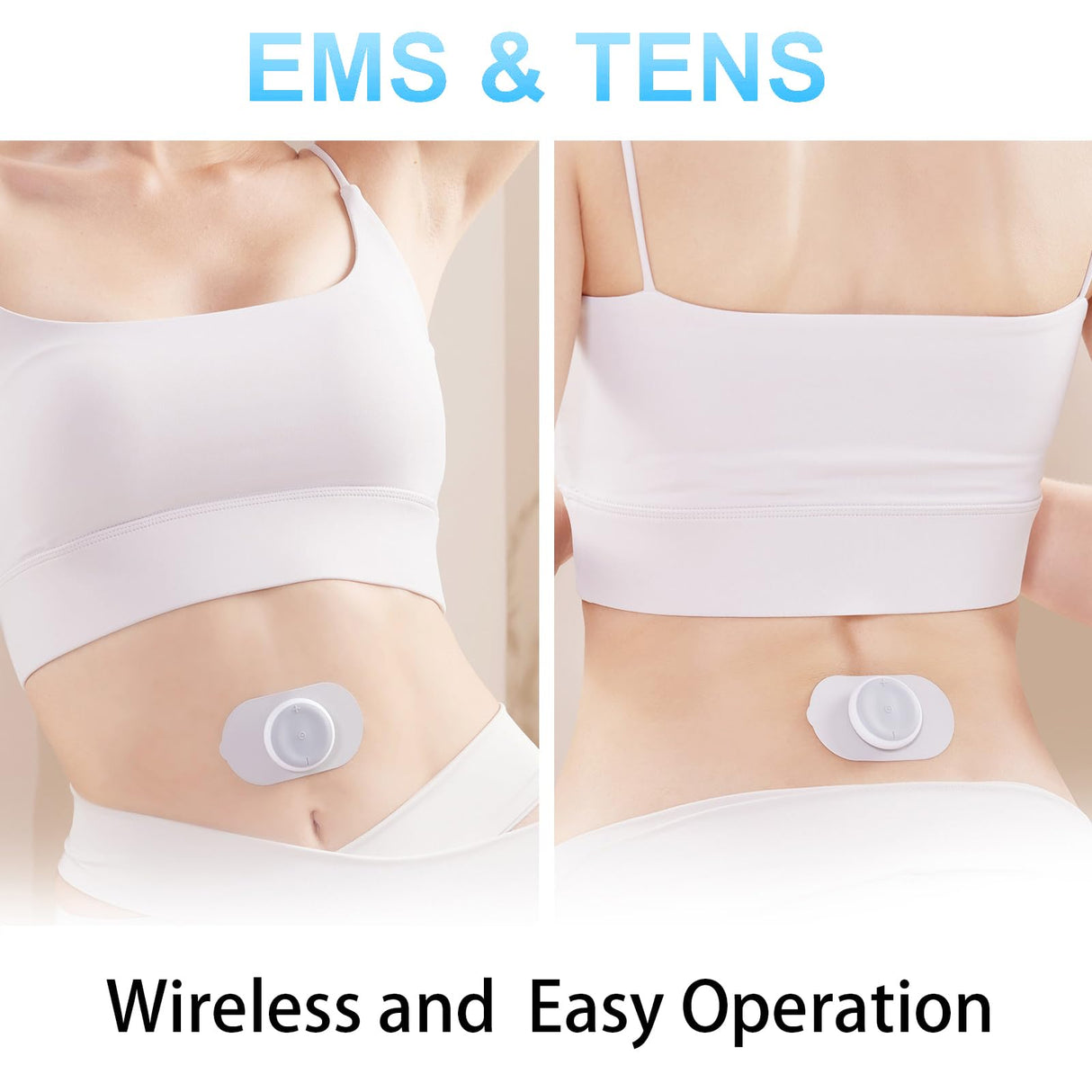 TENS Unit - Wireless Muscle Stimulator for Pain Relief, Dual Channel 16 Intensity TENS EMS Machine, LED-Display Rechargeable Cordless Portable Remote Feet/Leg/Shoulder/Lower Back/Neck Massager