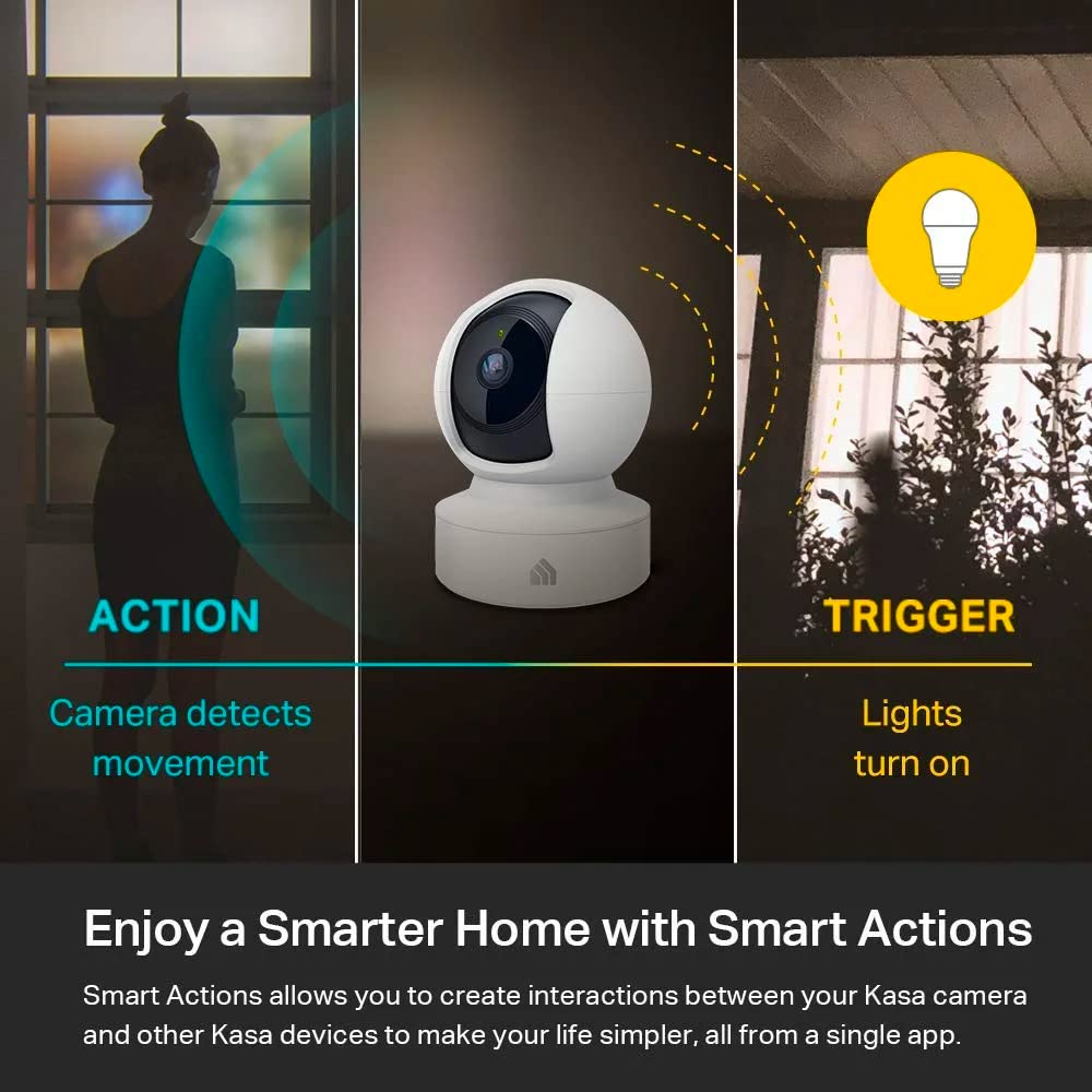 Kasa 1080p Indoor Pan/Tilt Wired Security Camera, Baby & Pet Monitor, EC70