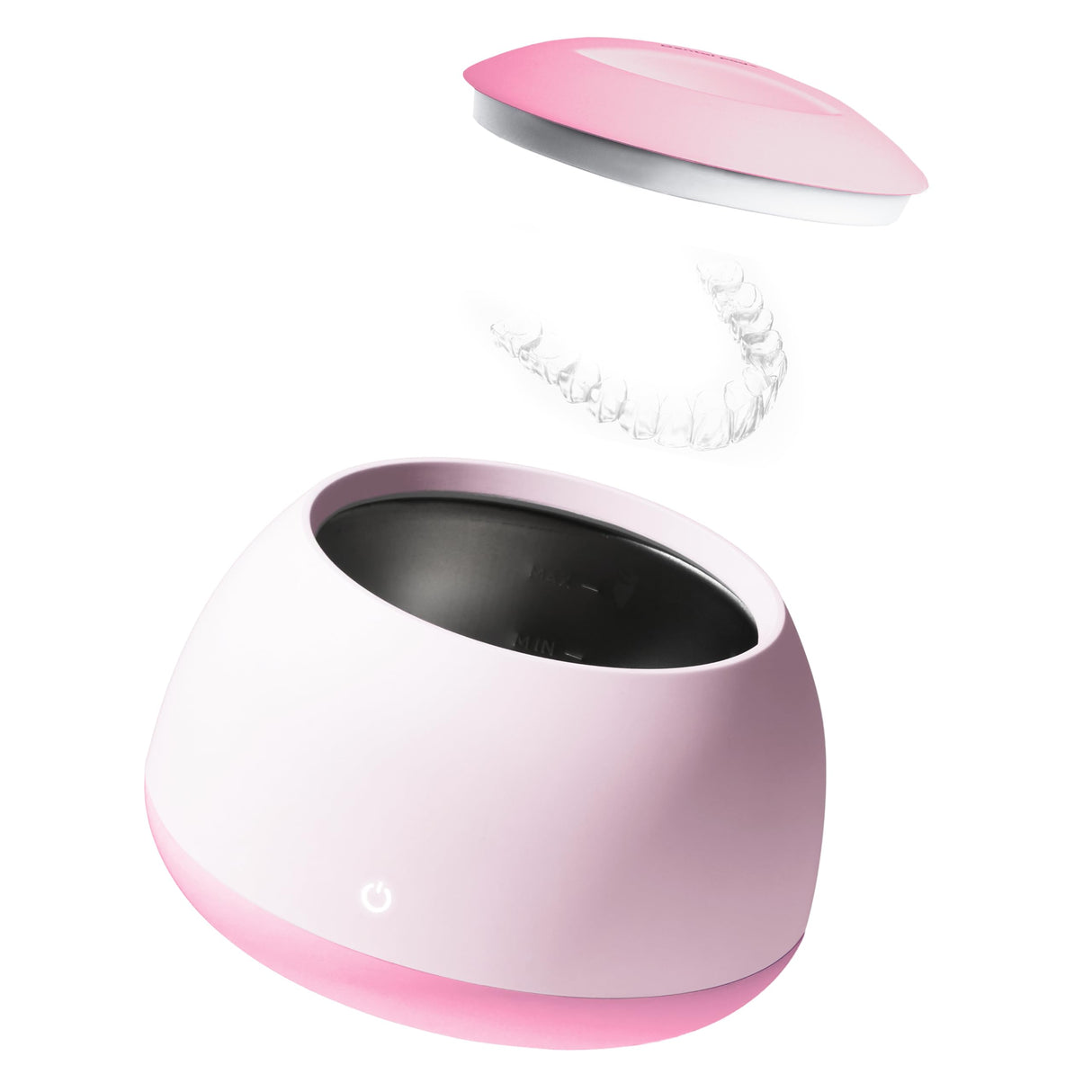 Zima Dental Pod | Rose Pink | Ultrasonic Retainer Cleaner Machine | Aligner, Nightguard, Mouth Guard, Denture Cleaner | Oral Dental Care FSA HSA Approved