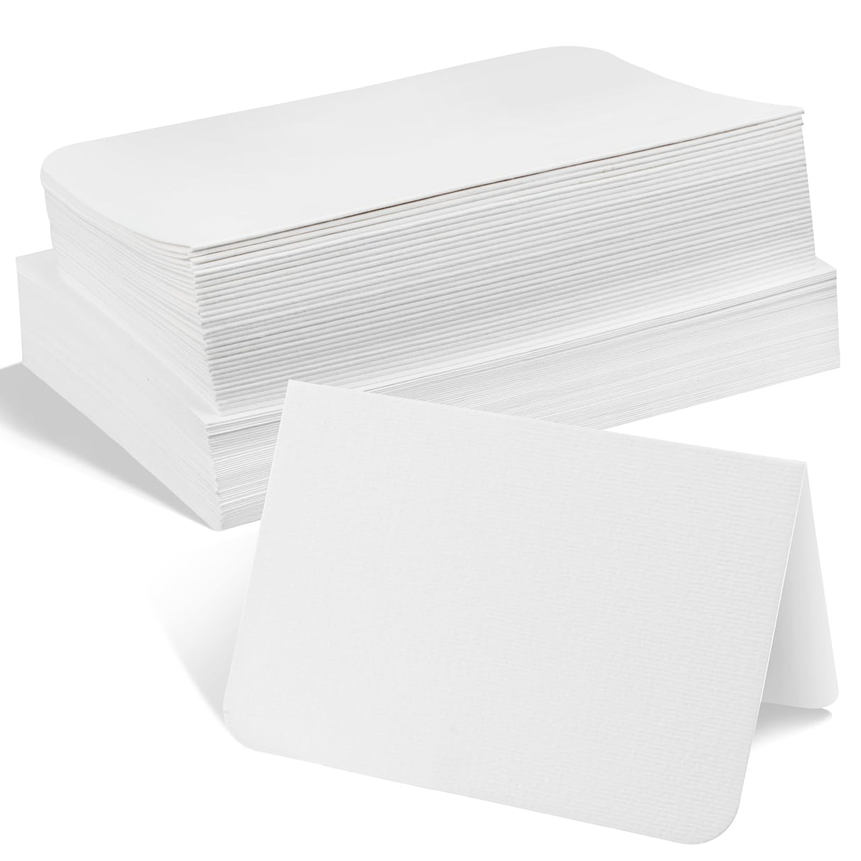 Sabary 100 Pcs Blank Watercolor Cards with Envelopes Set 140lb/300 Gsm Cotton Heavyweight Foldable Greeting Paper Card for Christmas Painting Invitation Note Birthday Wedding(White,5 x 7 Inch)