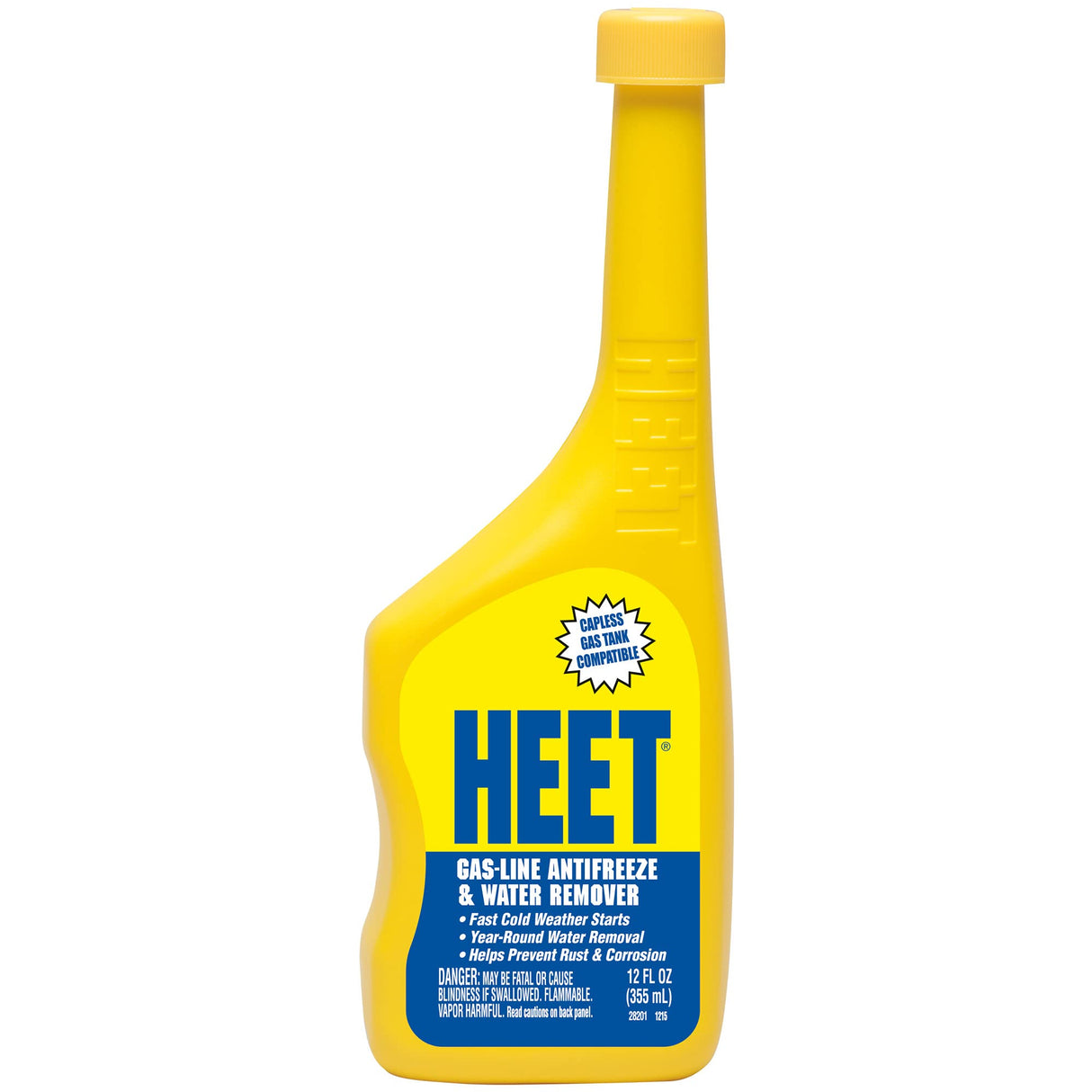HEET Water Remover & Premium Gas Line Antifreeze, Removes Water from Fuel System, Prevents Gas-line Freezing, Winter Fuel Additive for Fast Cold Weather Starts, 12 fl. oz.