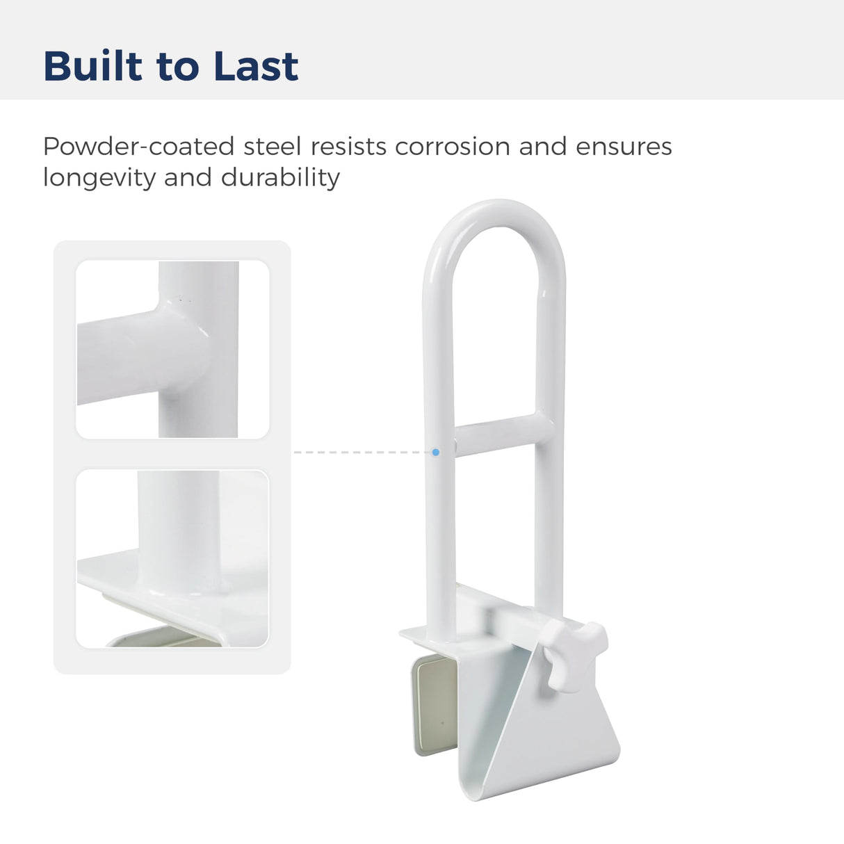 Drive Medical 12036 Handicap Grab Bar, White