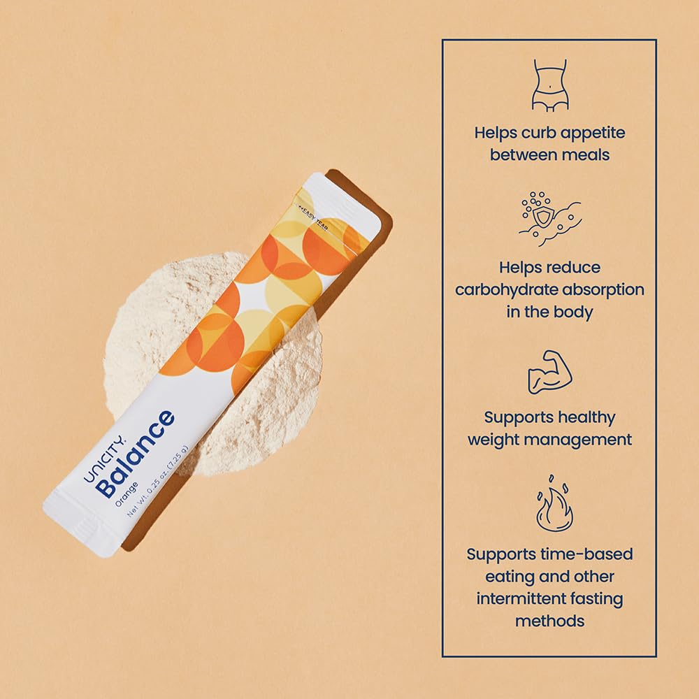 UNICITY Feel Great System Natural—Feel Great Pack with Balance Natural Orange and UNIMATE Lemon Ginger (30-day supply)