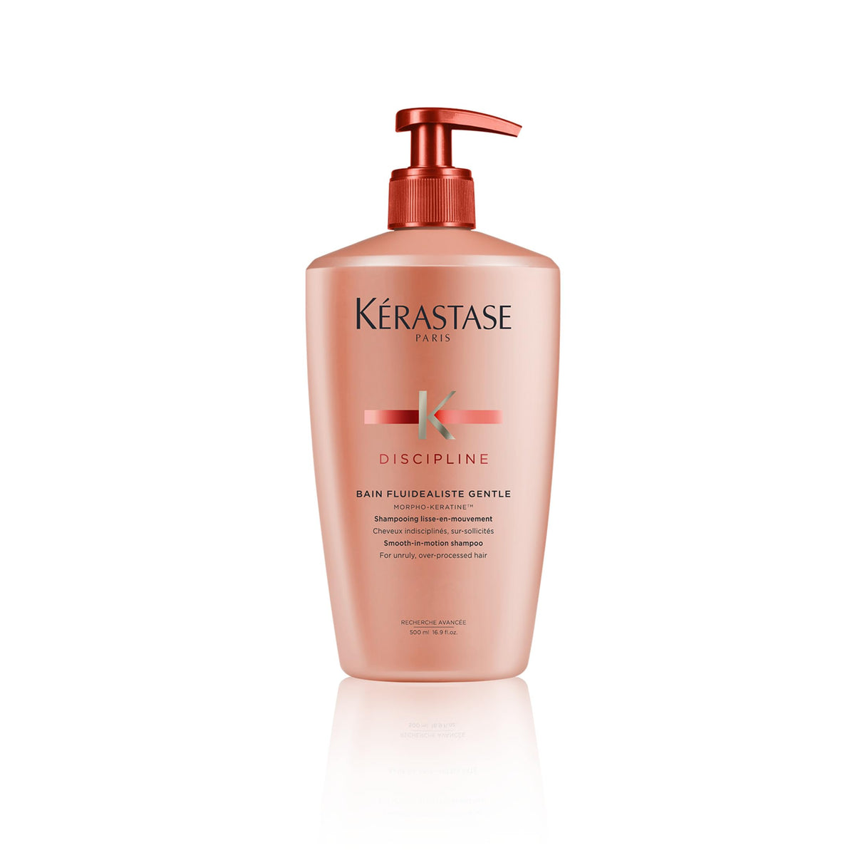 Kerastase Discipline Bain Fluidealiste Shampoo - Sulfate-Free, Smoothing & Hydrating, Frizzy Hair, Softens and Nourishes, 16.9 Fl Oz