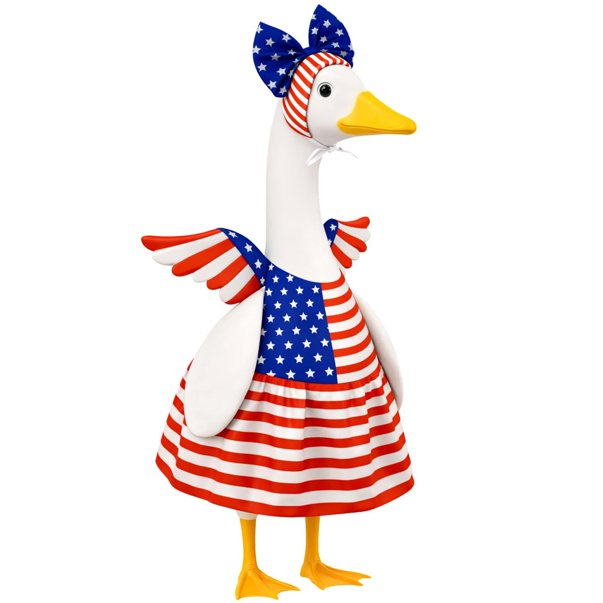 4th of July Porch Goose Outfits Patriotic Goose Costume for Outdoor Decor