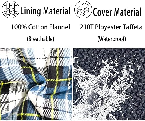 0 Degree Sleeping Bag 100% Cotton Flannel XXL for Adults Big and Tall Cold Weather Winter Zero Degree Camping,Free Compression Sack