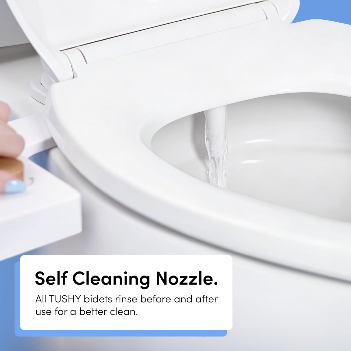 TUSHY Classic 3.0 Bidet Toilet Seat Attachment - a Non-Electric Self Cleaning Water Sprayer with Adjustable Water Pressure Nozzle, Angle Control & Easy Home Installation (Brushed Nickel)