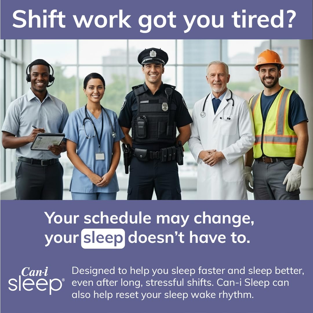 Can-i Sleep Aid Spray for Adults – Fast-Acting Sleep Spray for Shift Workers & Night Shifts – Fall Asleep Fast & Stay Asleep – Melatonin Spray with GABA & 5-HTP – No Grogginess – 90 Servings (3 Pack)
