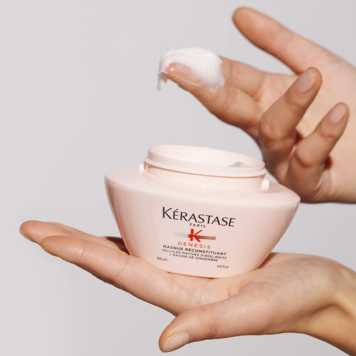 KÉRASTASE Genesis Hair Mask, Anti-Breakage & Strengthening for Weak or Damaged Hair, Nourishes, Detangles and Hydrates Hair for Weakened Hair, Masque Reconstituant, 6.8 Fl Oz